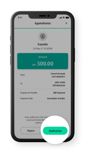 View transaction request